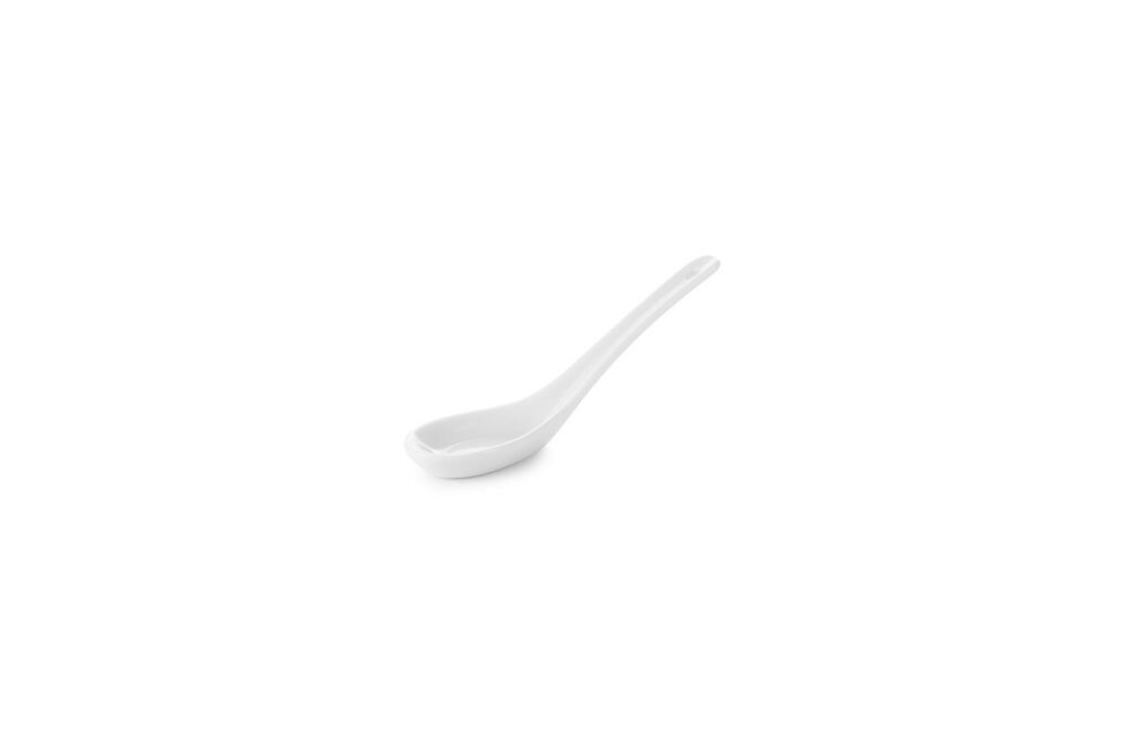 Sada čínských lžiček ESSENTIALS REVOL 9 cm, 4 ks bílé