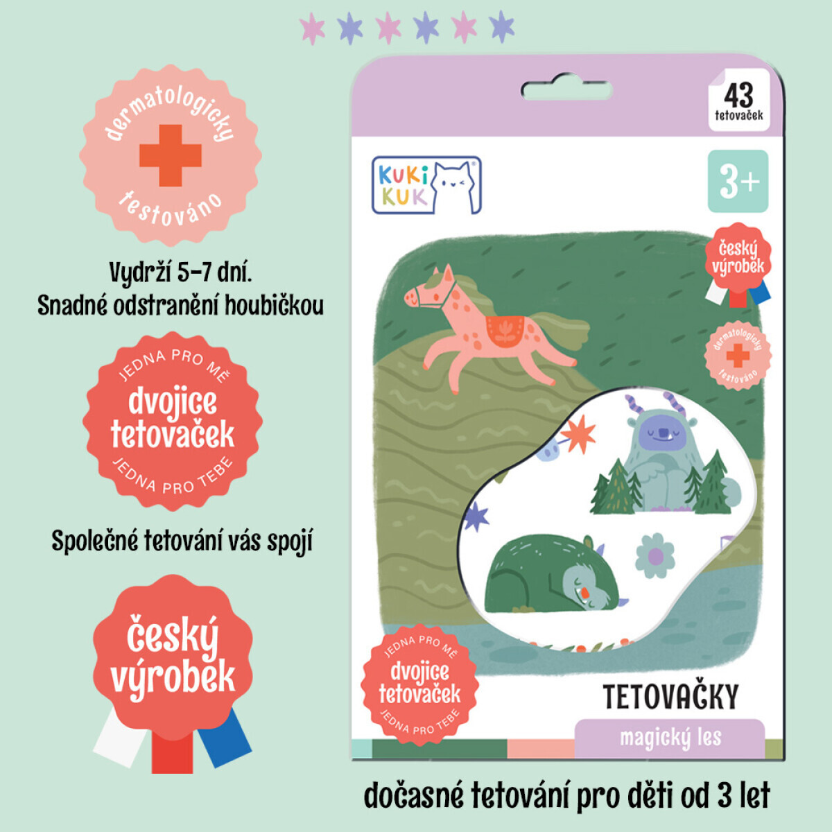 KukiKuk® KukiKuk -  Tetovačky  Magický les - RemiSazi
