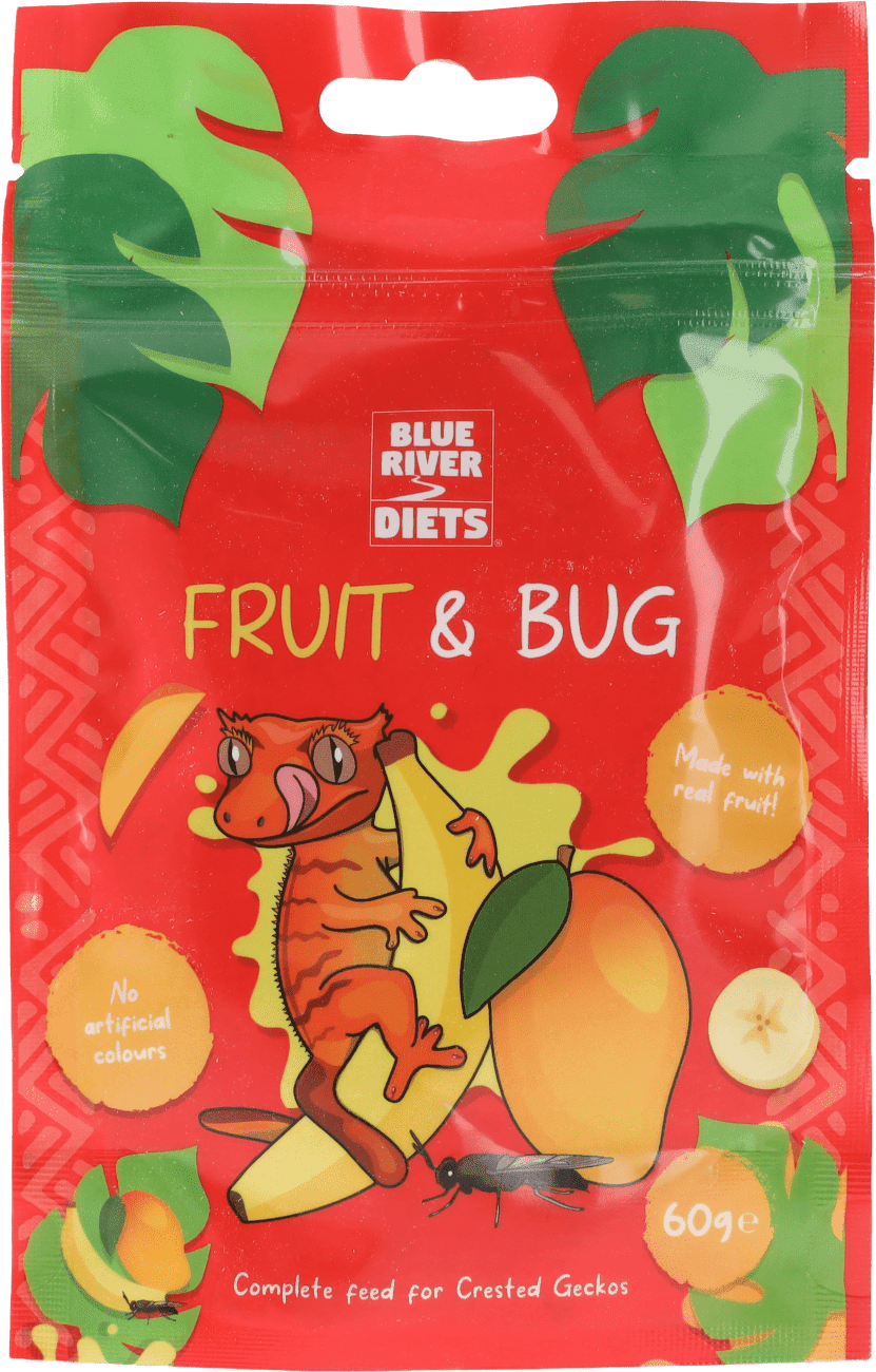 Krmivo Blue River Diets instantní kaše ovoce a hmyz 60 g