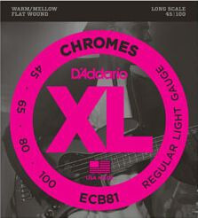 D'Addario ECB81 Chromes Regular Light - .045 - .100