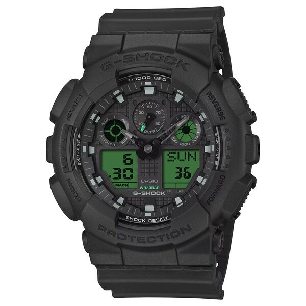 Casio G-Shock GA-100BEG-1AER Black and Electro Green Series