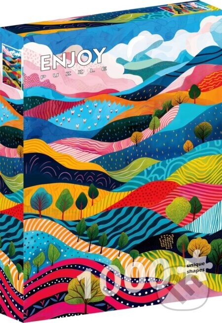 Puzzle Zvlněné kopce (1000 dílků) - Enjoy