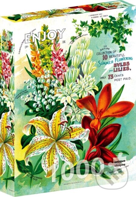 Puzzle Vintage květinový katalog (1000 dílků) - Enjoy
