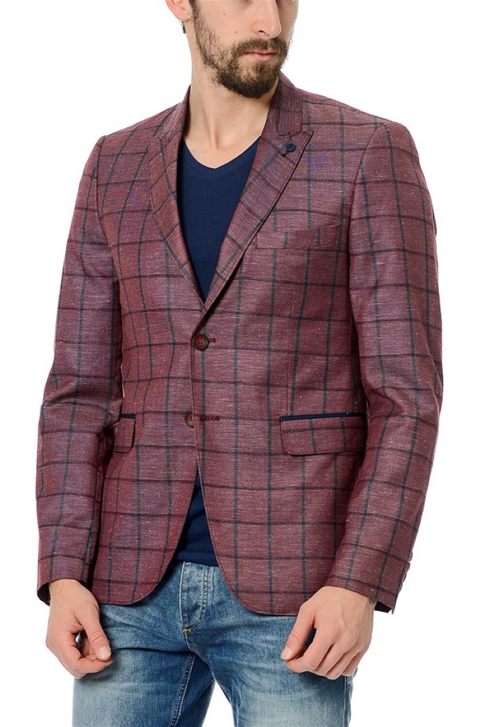 C2610 Dewberry bunda v burgundy barvě