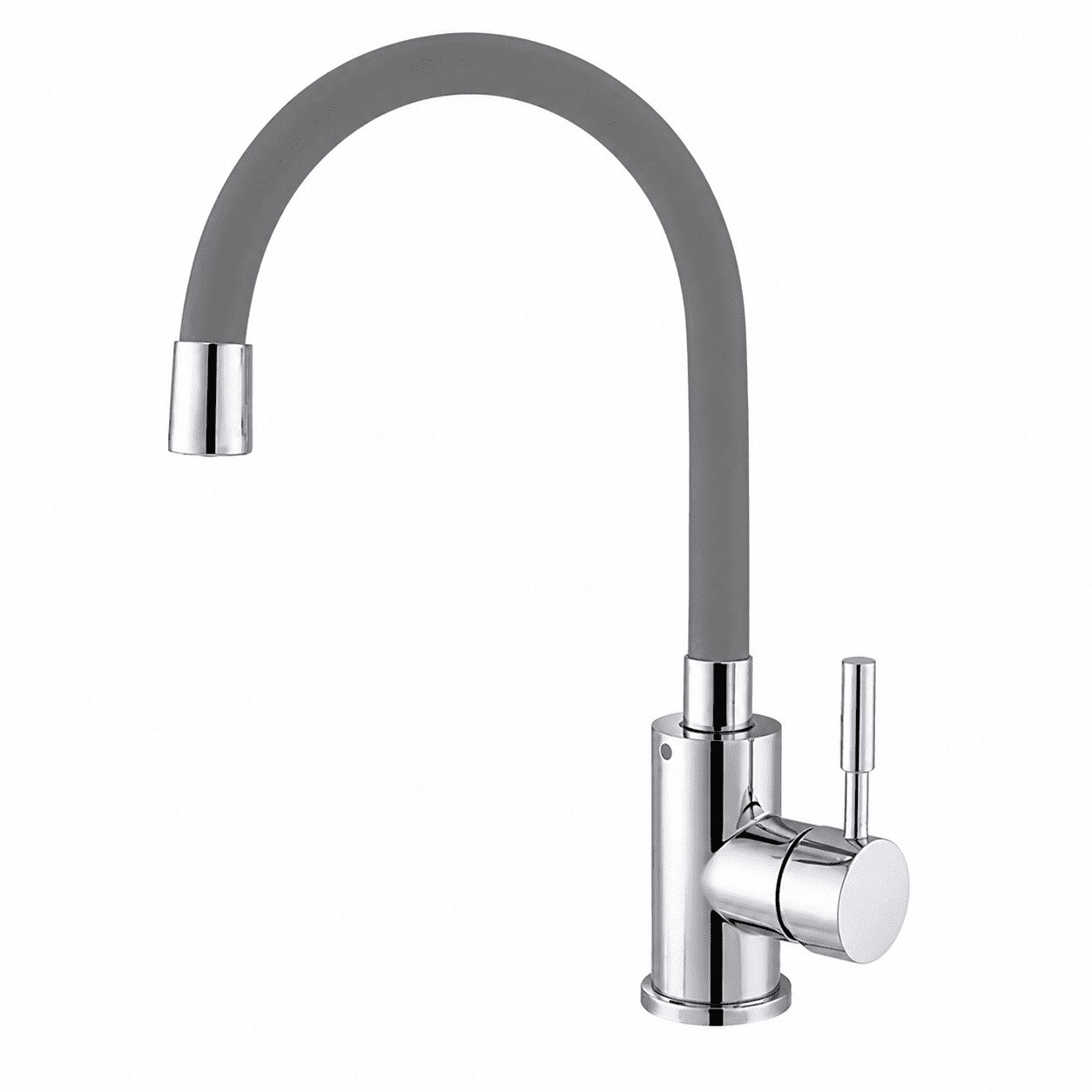 MIXXUS SUS-011 CHROME REFL.GRAY stojánková dřezová baterie, flexibilní ramínko, šedá/chrom