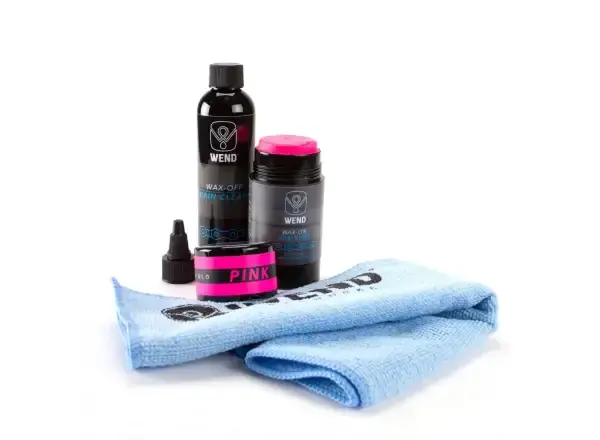 Wend čistič a vosk na řetěz kit růžová