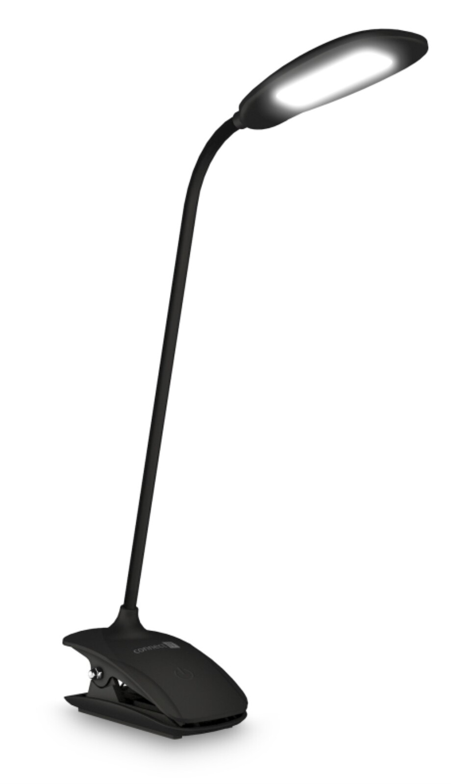 Stolní LED lampička s klipem Connect IT Clip – černá