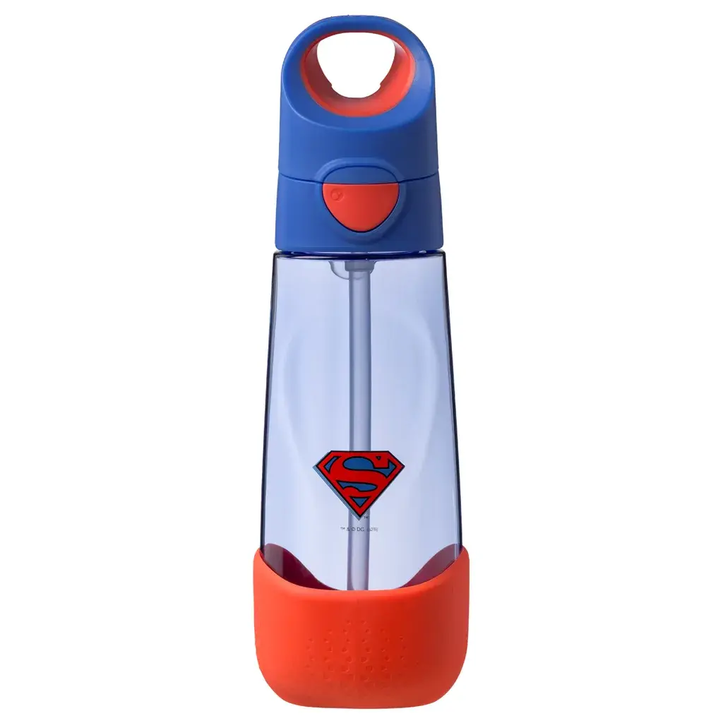 B.box láhev na pití s brčkem 600ml - Superman