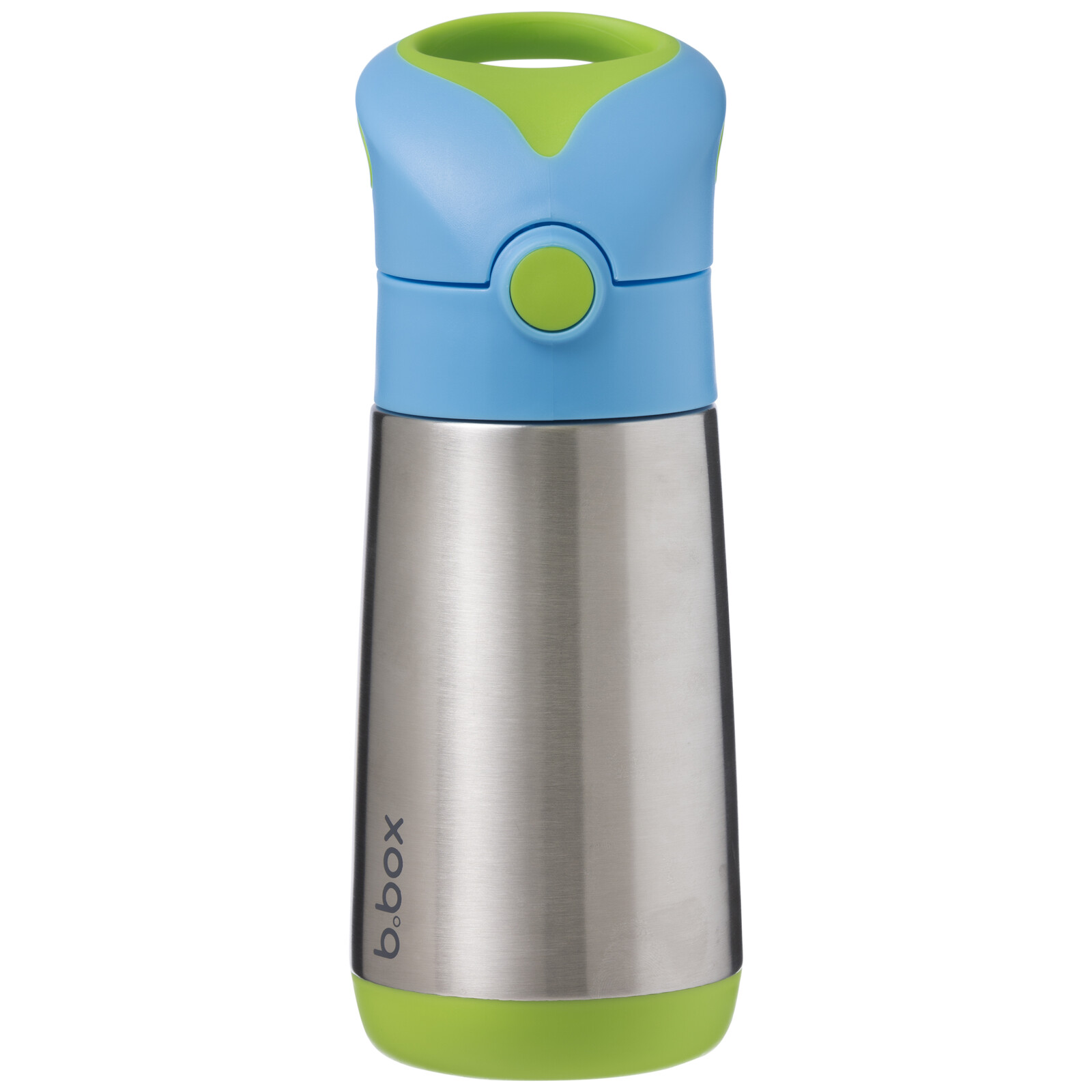 B.box termoska na pití s brčkem 350 ml - Modro/zelená