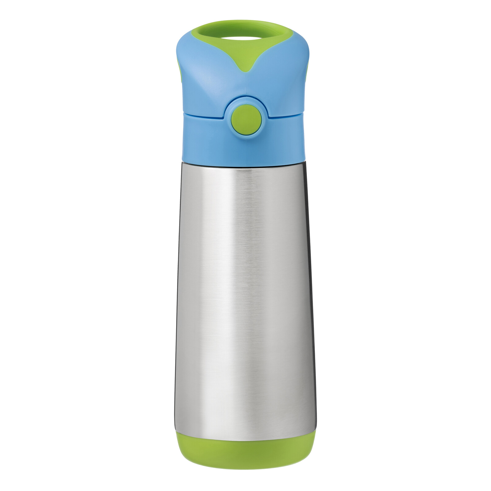 B.box termoska na pití s brčkem 500 ml - Modro/zelená