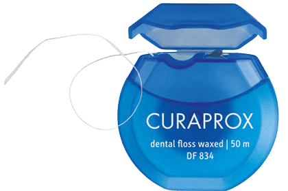 CURAPROX DF 834 Dentální nit Floss Medium Máta 50 m