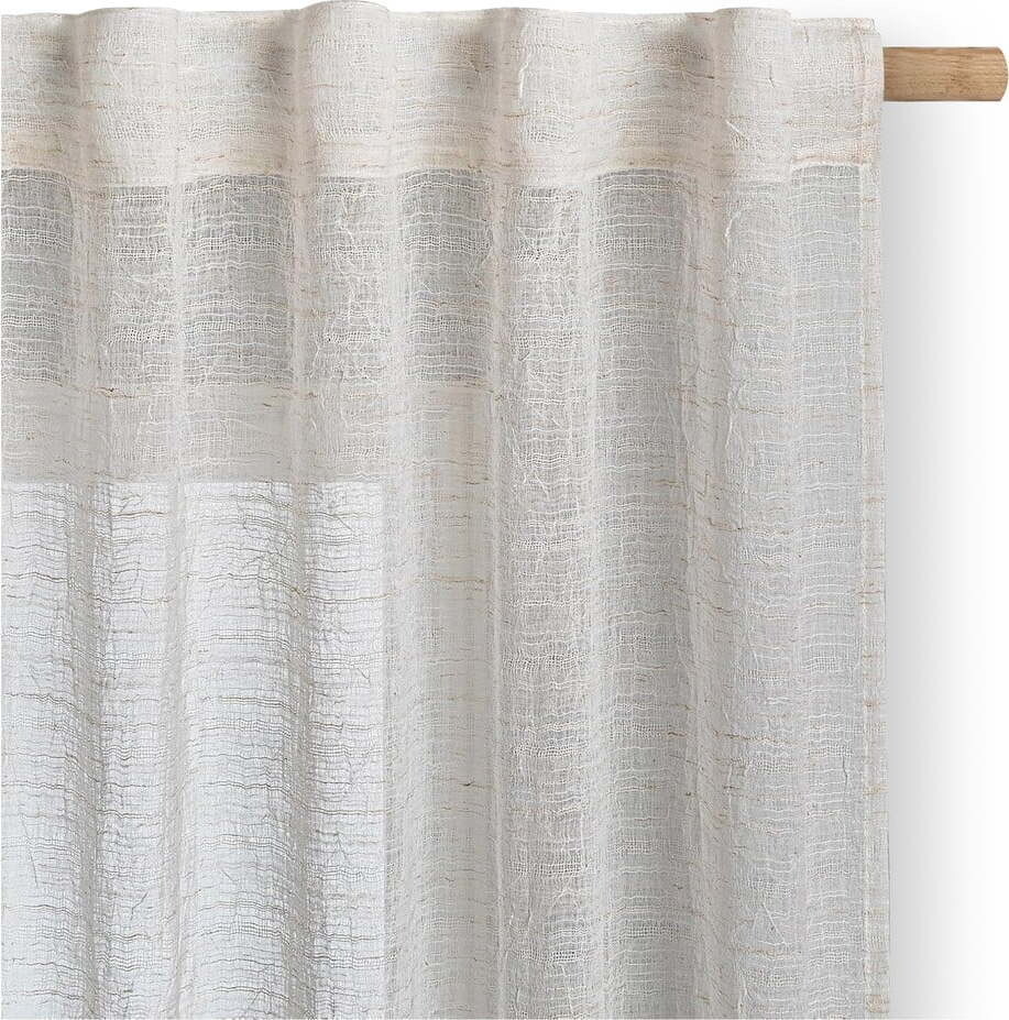 Krémová záclona 140x270 cm Drimar – Restilo