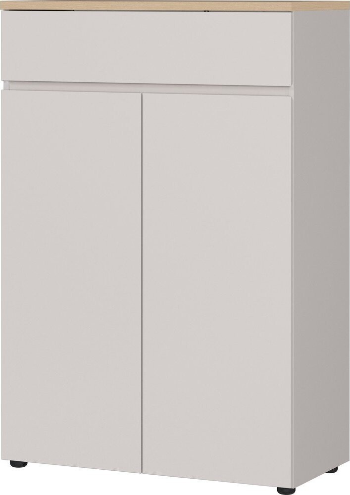 Krémová matná komoda 80x120x40 cm Lissabon – Germania