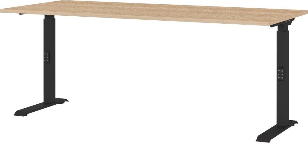 Polohovací pracovní stůl s deskou v dubovém dekoru 80x180 cm Lissabon – Germania