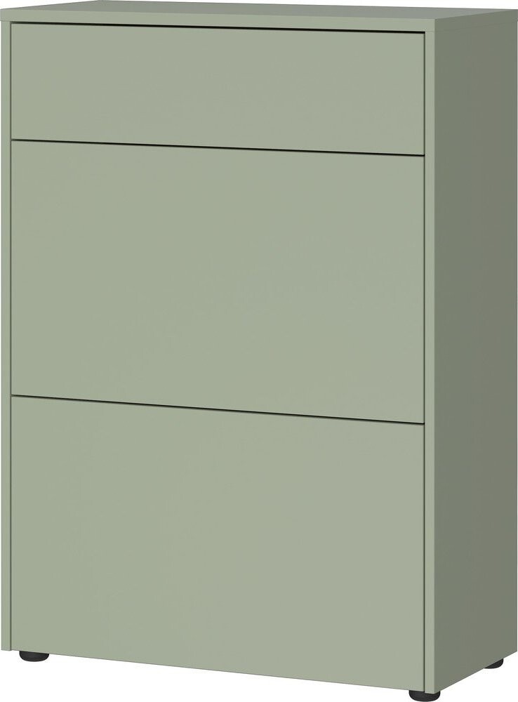 Šedozelená matná skříňka 70x99x34 cm Binetto – Germania