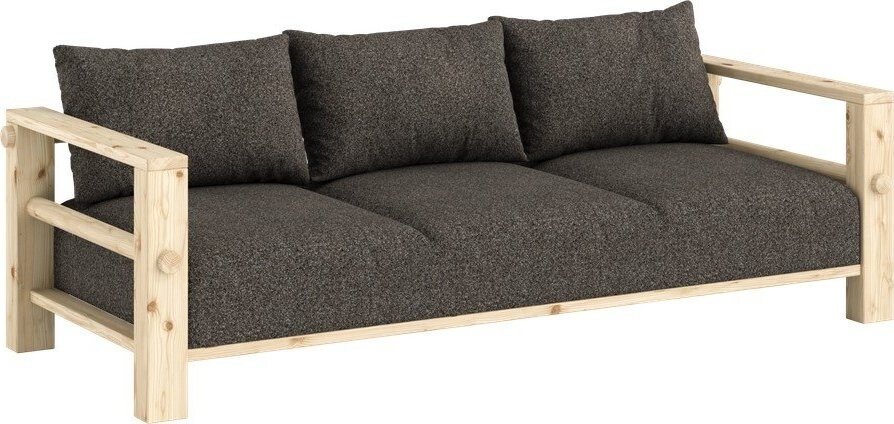Tmavě šedá pohovka 225 cm Bare – Karup