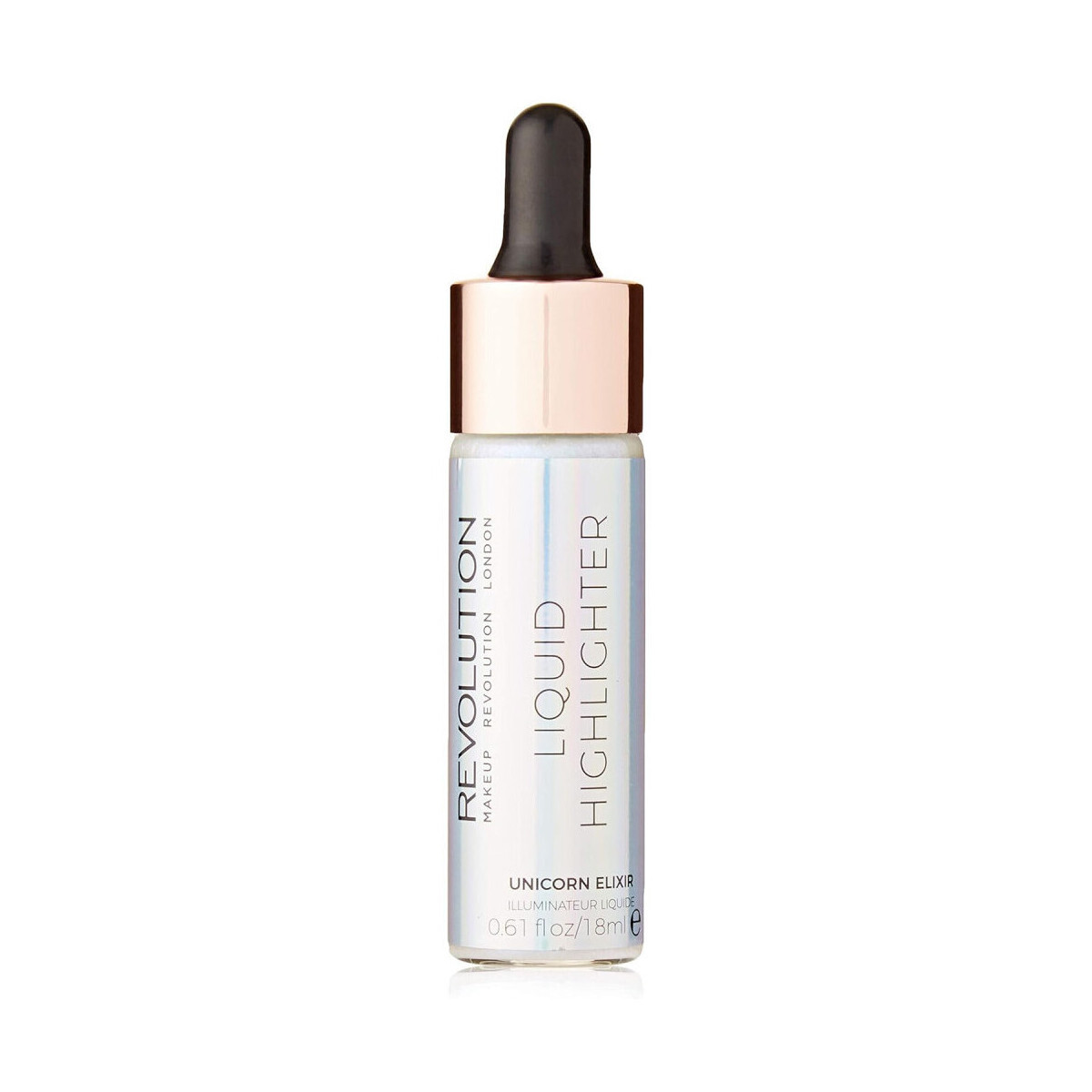Makeup Revolution Liquid Highlighter - Unicorn Elixir Šedá