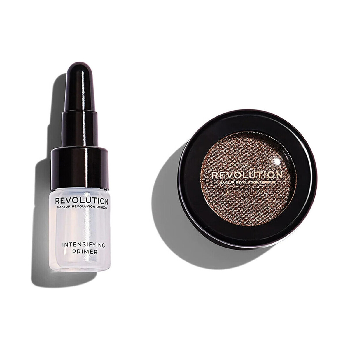 Makeup Revolution Eyeshadow + Base Flawless Foils - Overcome Černá