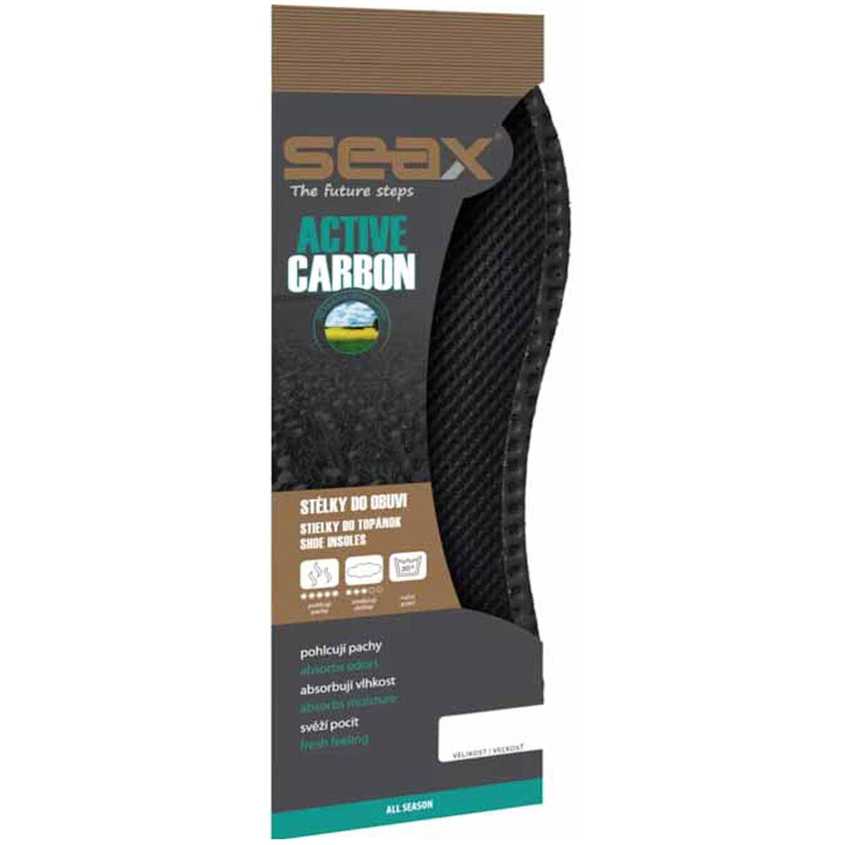 Rejnok Dovoz  Stélky Seax Active Carbon  Černá