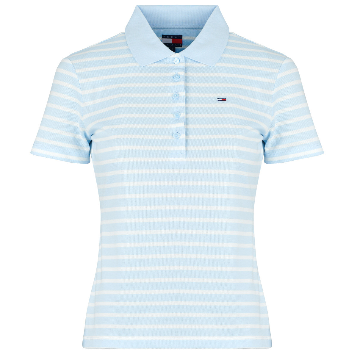 Tommy Jeans  TJW SLIM ESSENTIAL SS POLO  Modrá