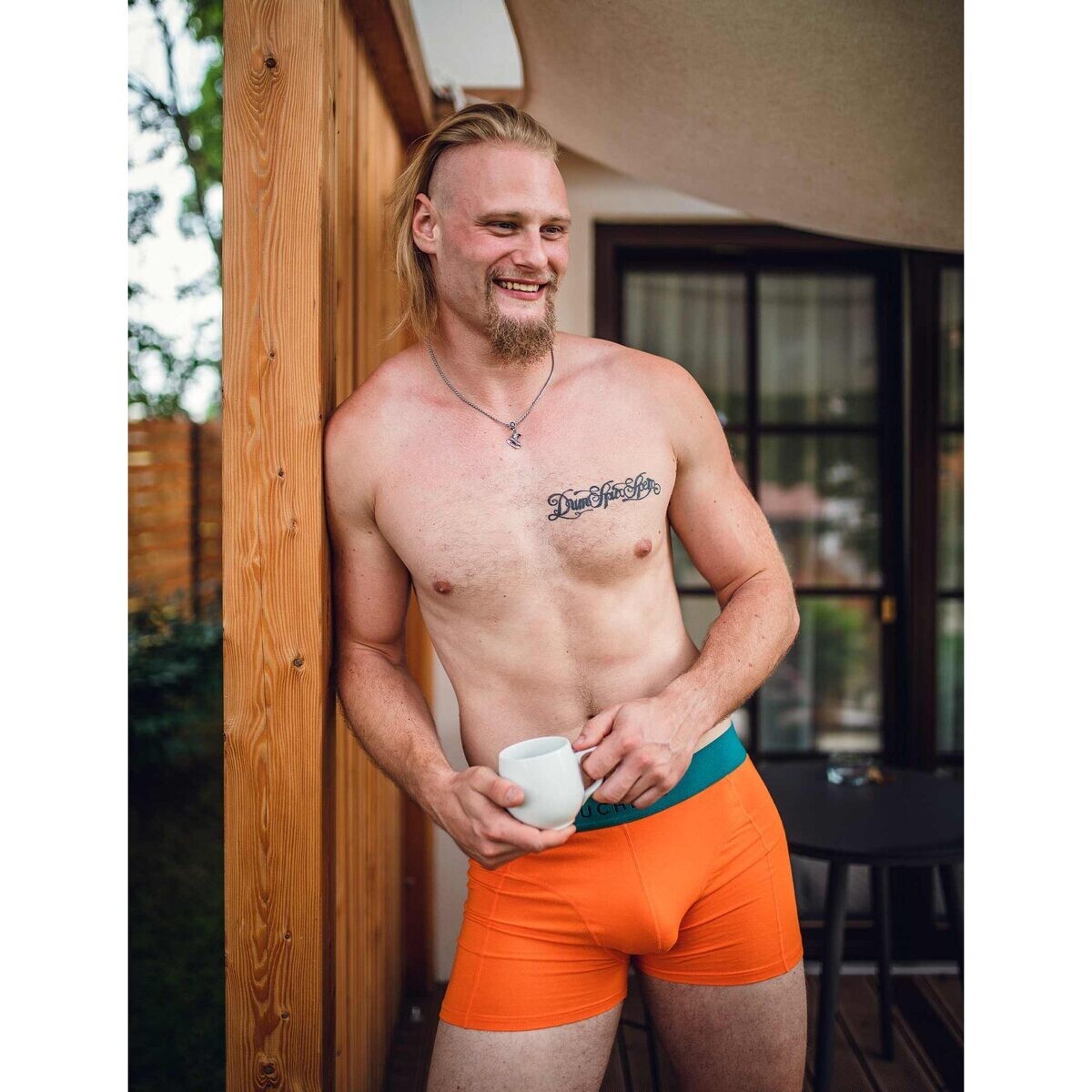 Vuch  Pánské boxerky Connor oranžová  Oranžová