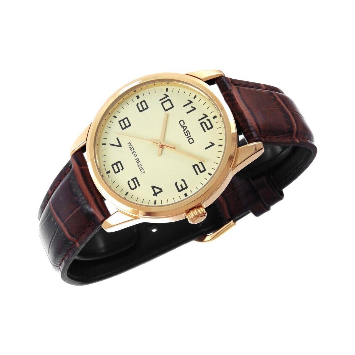 Casio  Pánské analogové hodinky Spodemirus tmavě hnědá  Hnědá