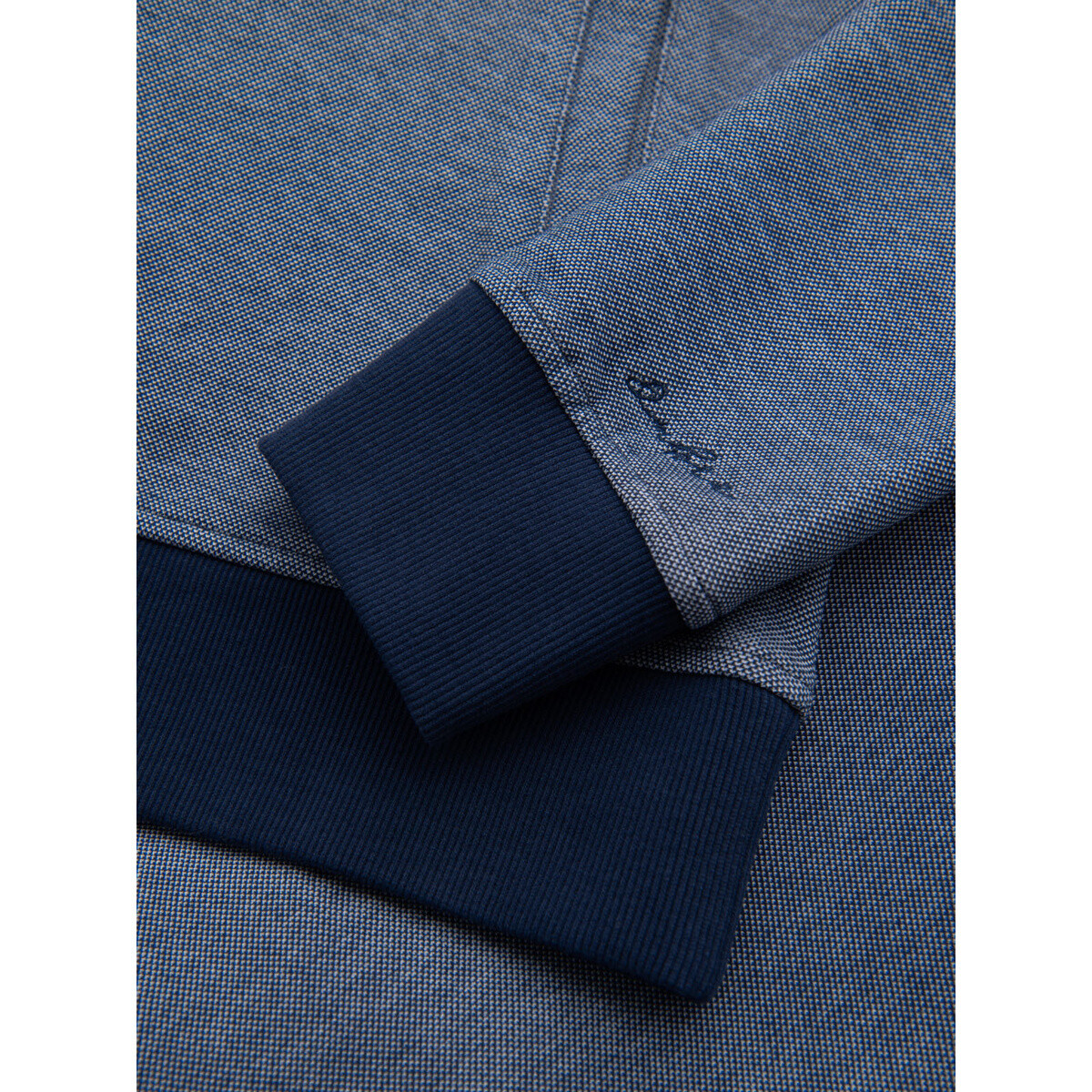 Ombre Pánská mikina na zip Gutemondo navy Tmavě modrá
