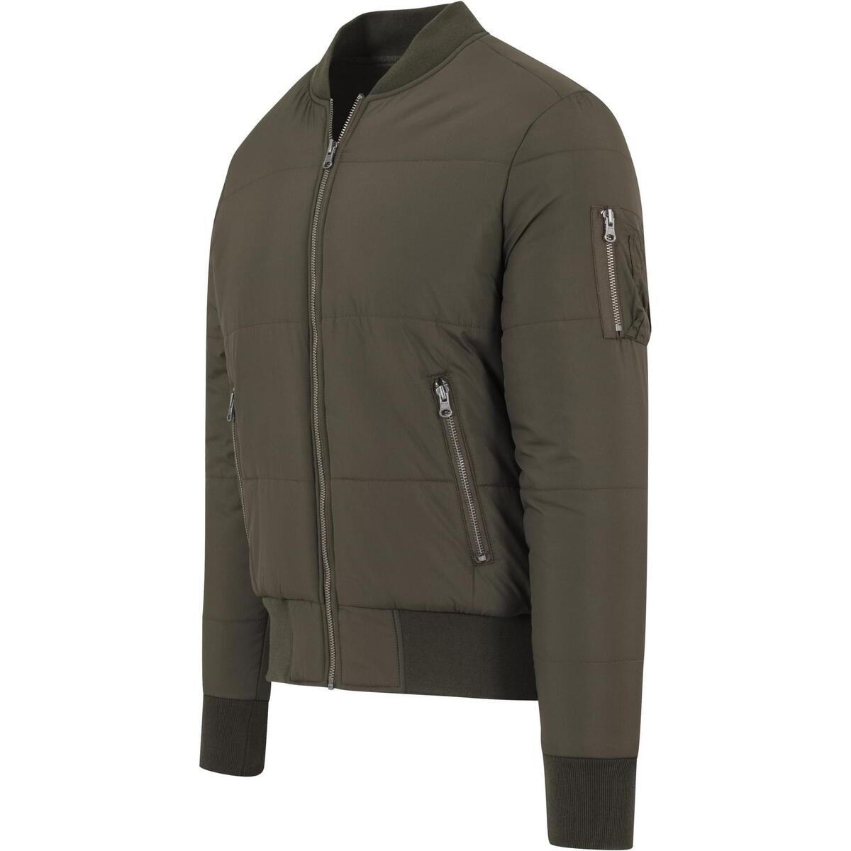 Urban Classics Pánský bomber Chaoot tmavě olivová Zelená