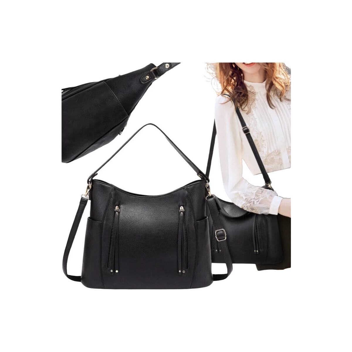J&W  Dámská crossbody kabelka Dosti černá  Černá