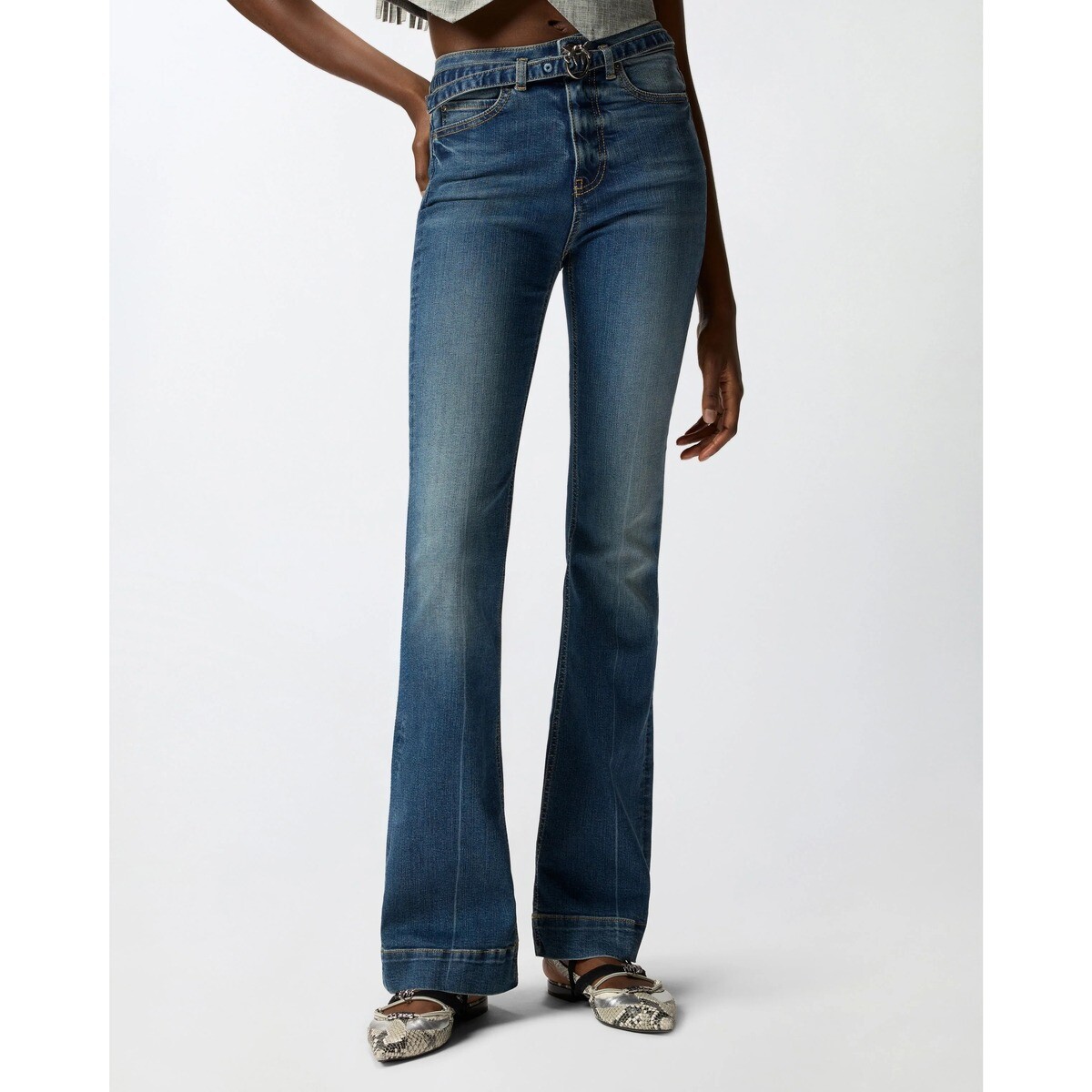 Pinko  100166A33L  Modrá