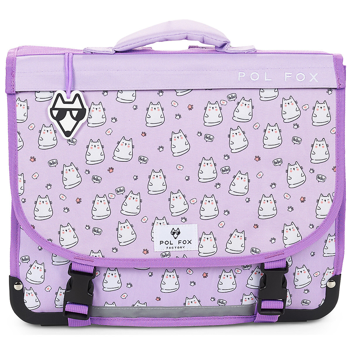 Pol Fox CARTABLE 38 CM HELLO Fialová