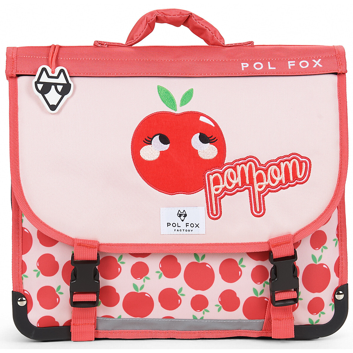 Pol Fox CARTABLE 38 CM POMPOM Červená