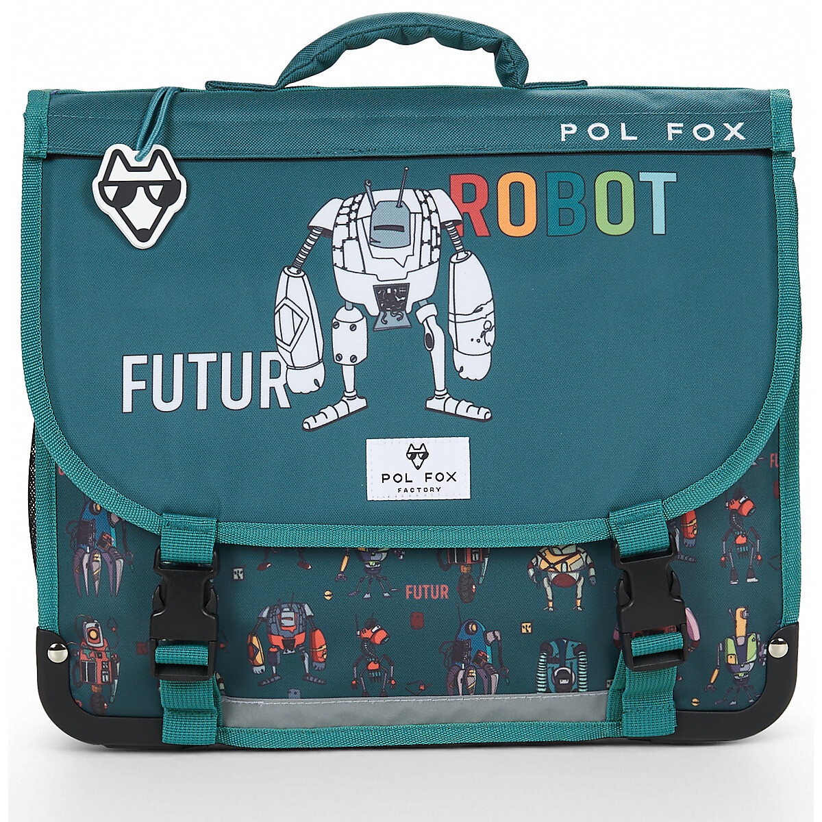 Pol Fox CARTABLE 38 CM ROBOT Modrá