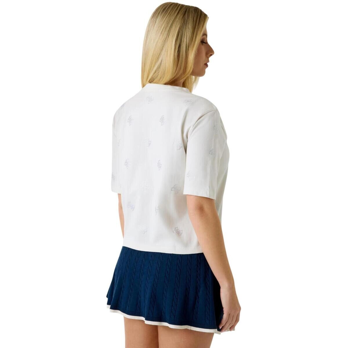 Guess  SILVY 4G SS CN T-SHIRT V6GI18 K2985  Bílá