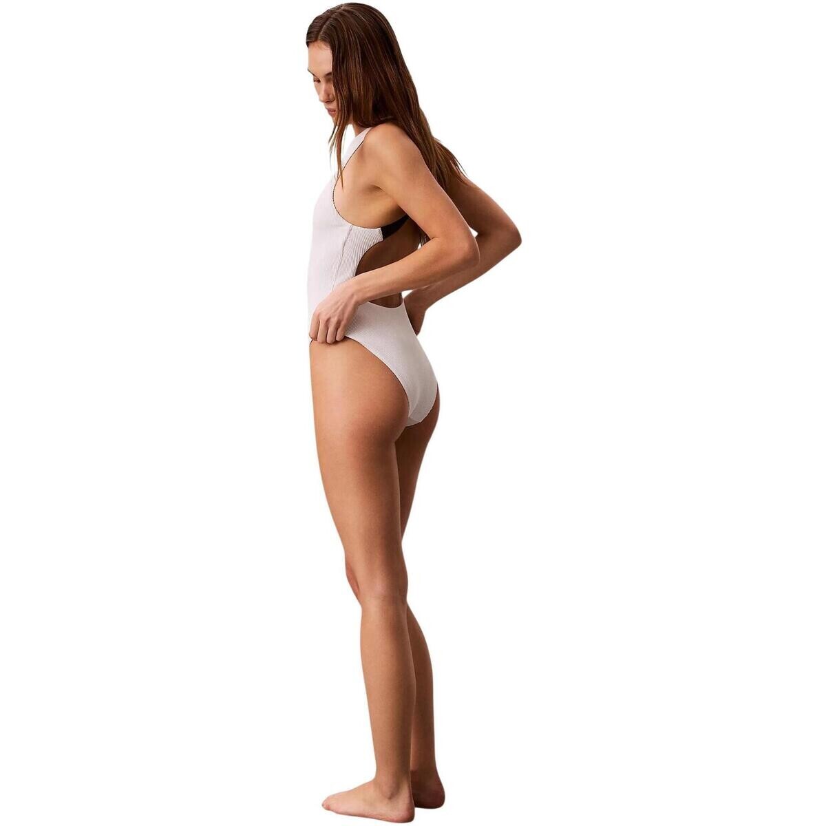 Calvin Klein Jeans  SCOOP BACK ONE PIECE LV00Q61210  Bílá