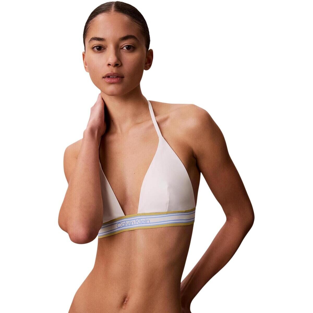 Calvin Klein Jeans  HALTER TRIANGLE LV00Q61214  Bílá