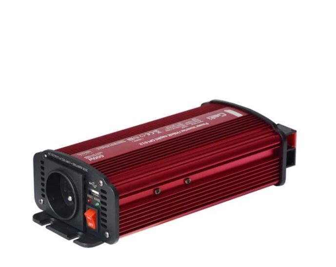 Měnič napětí GPI 612 12V/230V 600W s USB