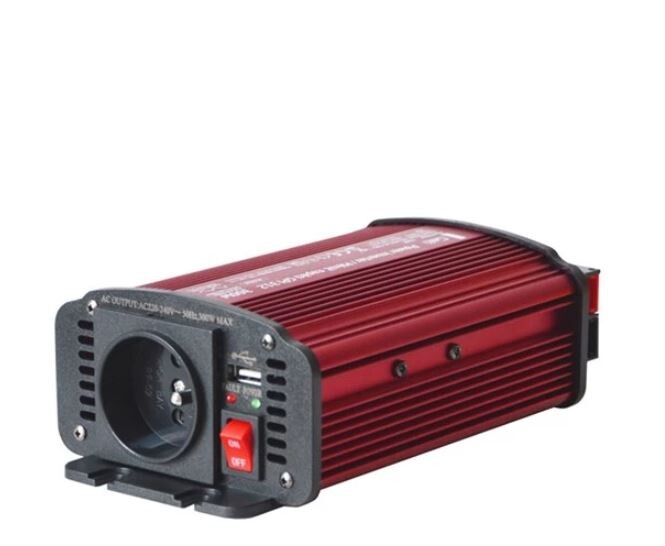 Měnič napětí GPI 312 12V/230V 300W s USB