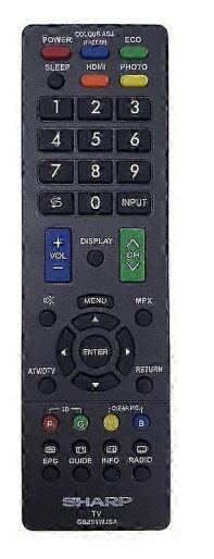 Eclipsera Náhradní dálkový ovladač GB291WJSA pro Sharp TV