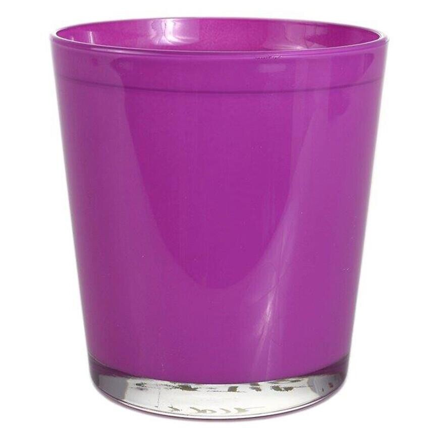 Obal skleněný cyntia 13 cm růžová