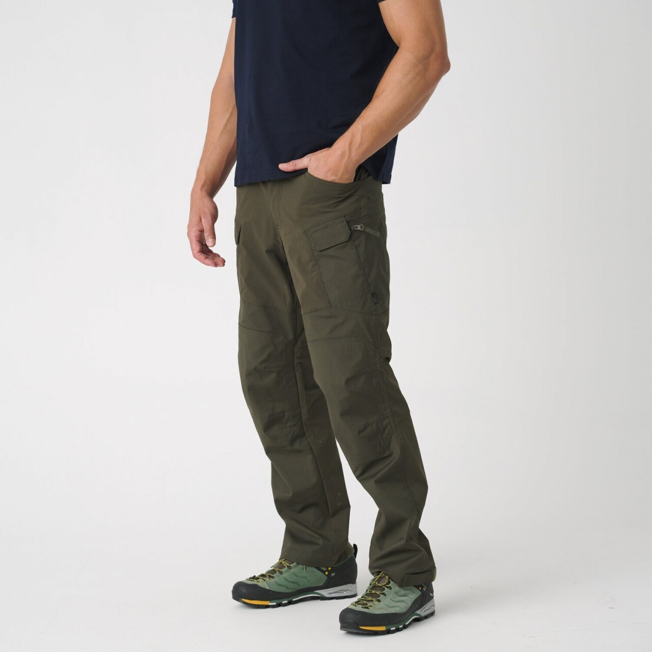 Kalhoty Helikon Hybrid Outback Pants Duracanvas - taiga green, S Long