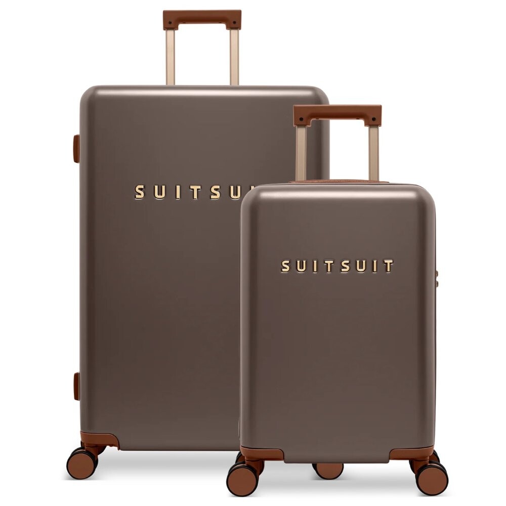 Sada 2 cestovních kufrů Suitsuit Serenity - tmavě hnědá