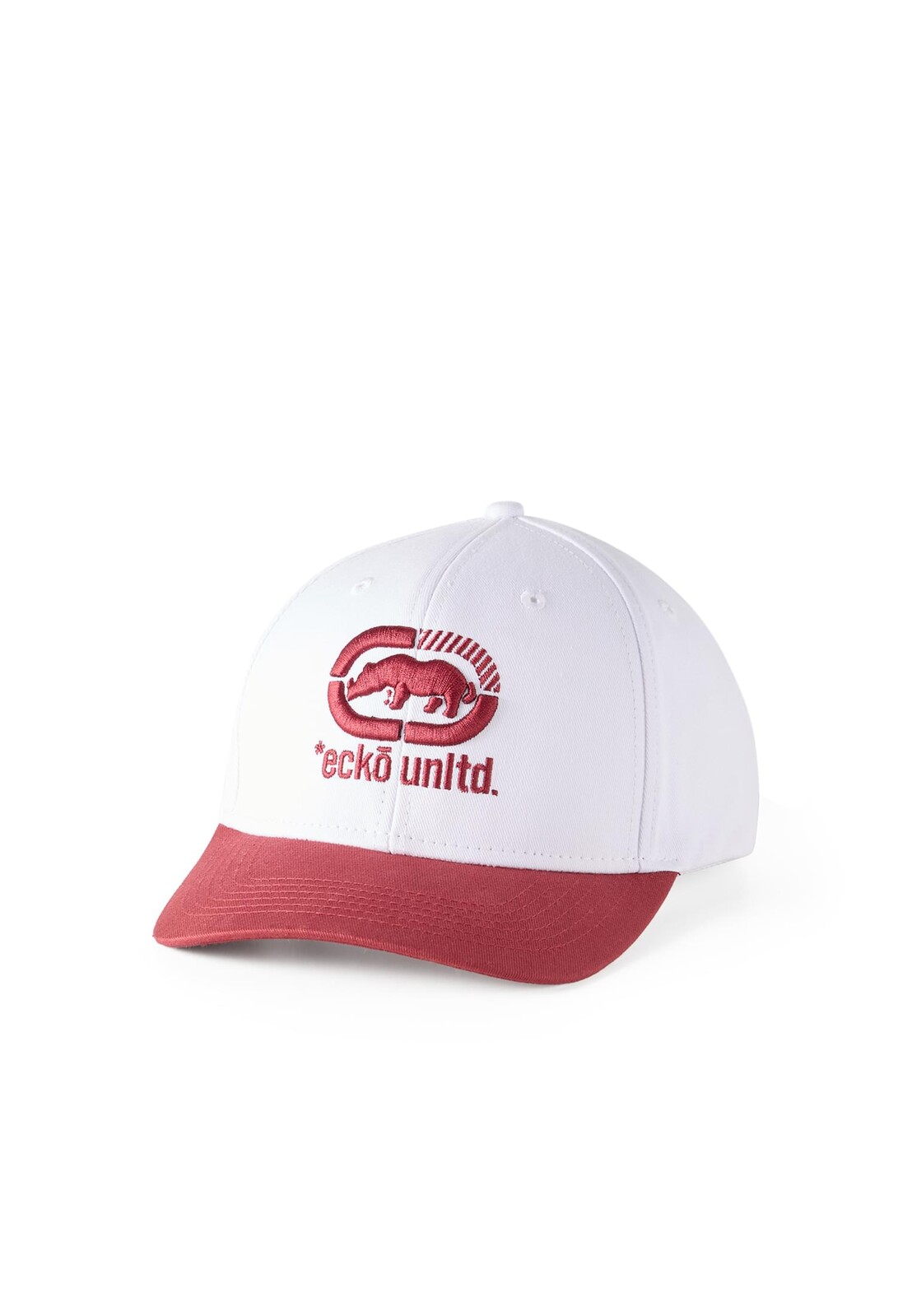 Kšiltovka Ecko Unltd. Finish - bílá-červená