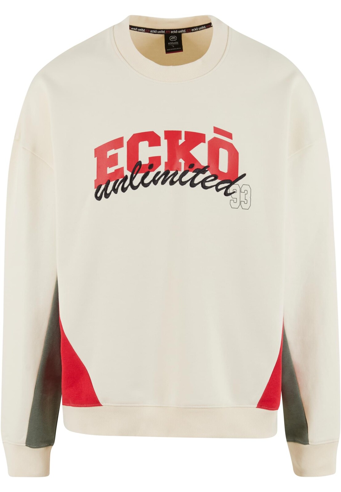 Mikina Ecko Unltd. Drap - béžová-červená, S