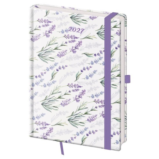Helma 365 Denní diář A5 - Vario - Lavender s gumičkou - DVR422-07-27