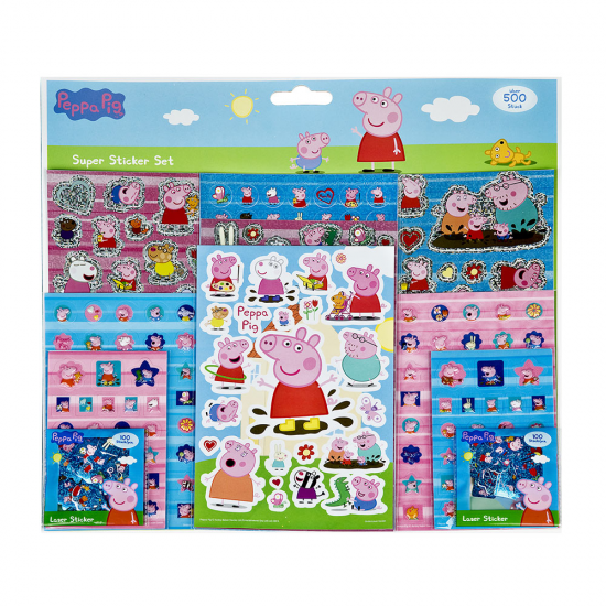 Undercover Velká sada nálepek Peppa Pig - 500 ks - PIGP0034
