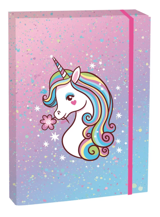 Helma 365 Box na sešity s klopou A4 - Unicorn - CBC0534