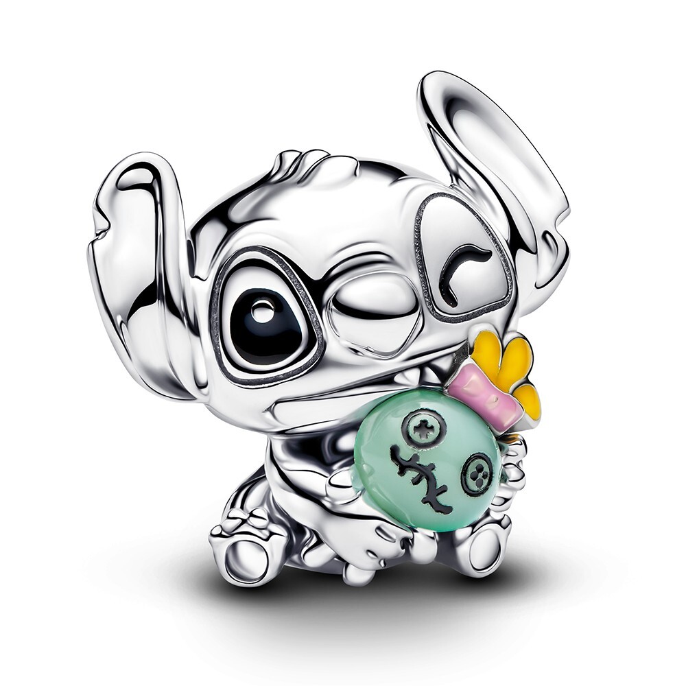 Pandora Stříbrný korálek Stitch a Scrump Disney Moments 794554C01