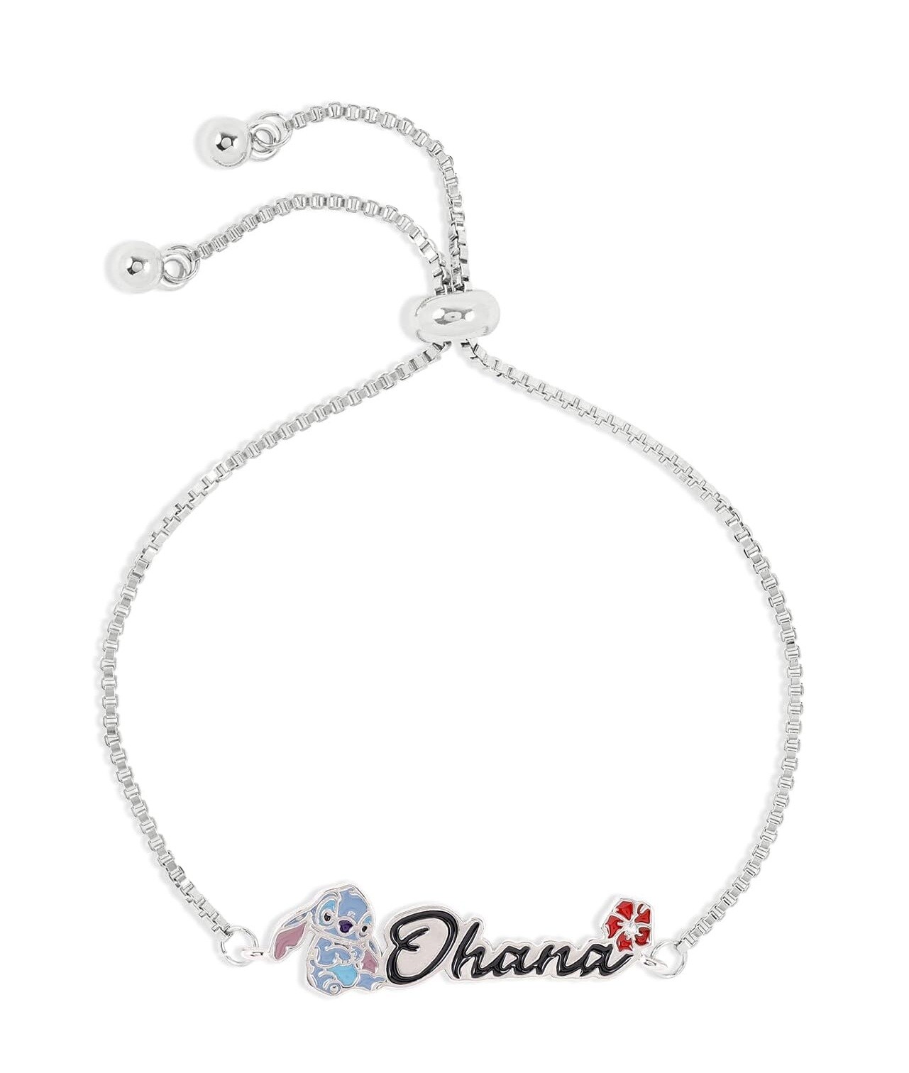 Disney Něžný náramek s nápisem Ohana Lilo & Stitch BF00662RL.PA