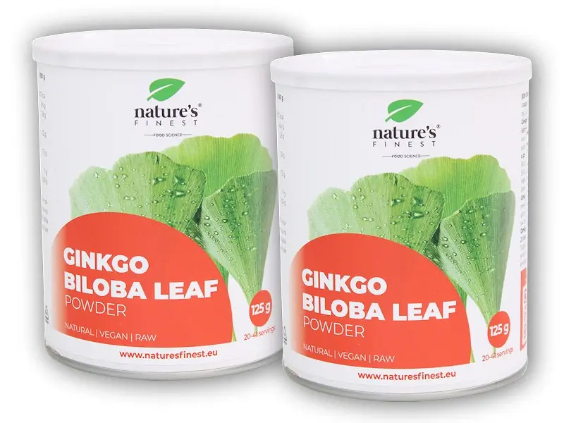Natures Finest 2x Ginkgo Biloba Leaf Powder 125g